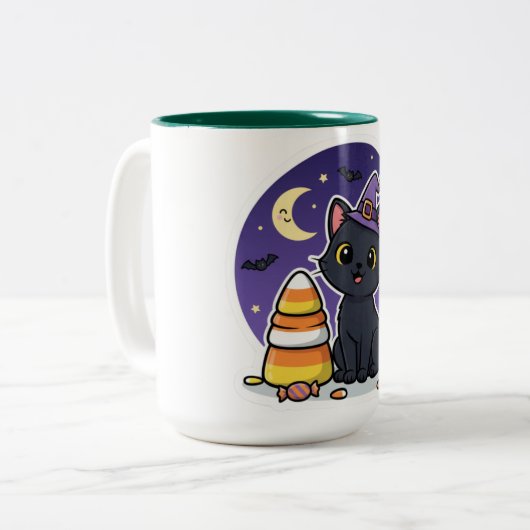 Tasse 2 Couleurs Halloween (Devant gauche)