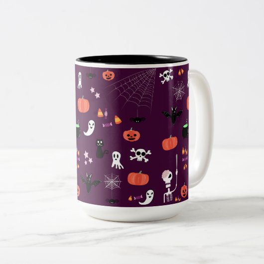 Tasse 2 Couleurs Halloween (Devant droit)