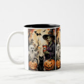 Tasse 2 Couleurs Halloween (Gauche)