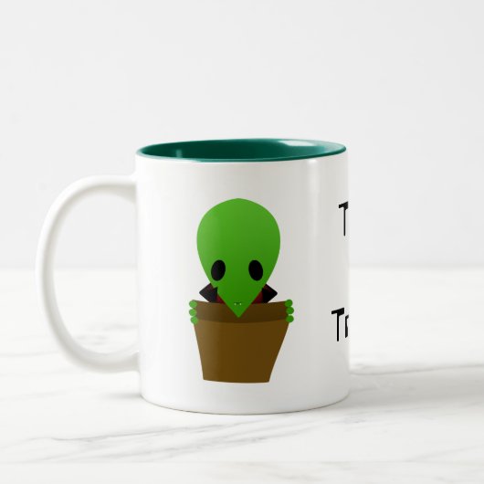 Tasse 2 Couleurs Halloween Alien Vampire (Gauche)