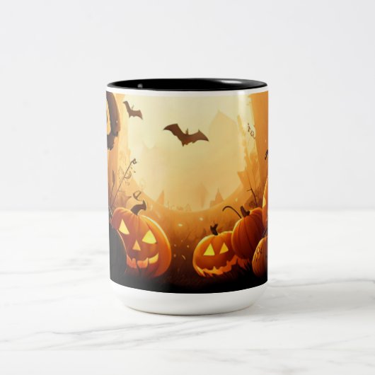 Tasse 2 Couleurs Halloween/automne/automne/automne/Citrouille (Centre)