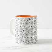 Tasse 2 Couleurs Halloween avec les araignées (Devant gauche)