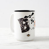 Tasse 2 Couleurs Halloween Boo Funny Halloween (Devant gauche)