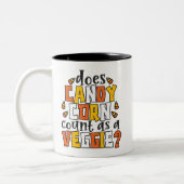 Tasse 2 Couleurs Halloween Candy Corn Funny (Gauche)