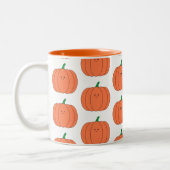 Tasse 2 Couleurs Halloween/Citrouille d'automne (Gauche)