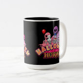 Tasse 2 Couleurs Halloween Clowns effrayants Horreur (Devant droit)