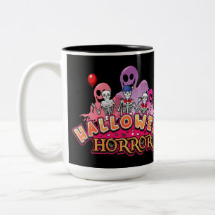 Tasse 2 Couleurs Halloween Clowns effrayants Horreur