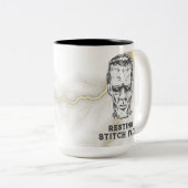 Tasse 2 Couleurs Halloween drôle (Devant droit)