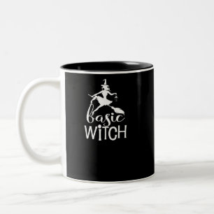 Tasse 2 Couleurs Halloween drôle pour la sorcière de base de femm