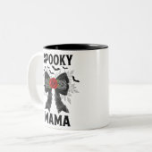 Tasse 2 Couleurs Halloween éffrayant Mama Coquette (Devant gauche)