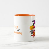 Tasse 2 Couleurs Halloween enfants ruiner ou traiter (Centre)