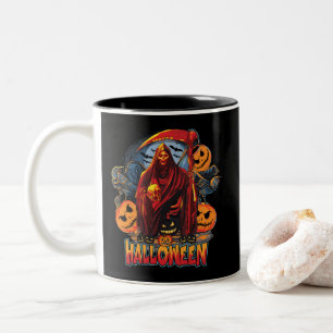 Tasse 2 Couleurs Halloween Evil skeleton