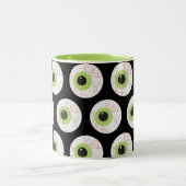 Tasse 2 Couleurs Halloween Eyeball effrayant (Centre)