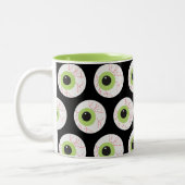 Tasse 2 Couleurs Halloween Eyeball effrayant (Gauche)