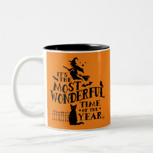 Tasse 2 Couleurs Halloween Festive Automne Éffrayant Temps Merveill