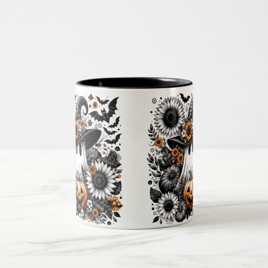 Tasse 2 Couleurs Halloween Ghost (Centre)