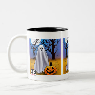 Tasse 2 Couleurs Halloween Ghost