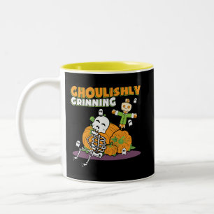 Tasse 2 Couleurs Halloween Ghoulishly Grinning Ghoul