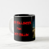 Tasse 2 Couleurs Halloween heureux (Devant gauche)