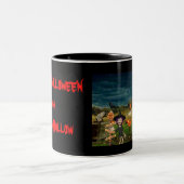 Tasse 2 Couleurs Halloween heureux (Centre)