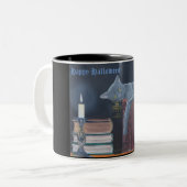 Tasse 2 Couleurs Halloween heureux (Devant gauche)