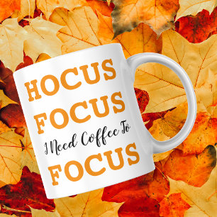 Tasse 2 Couleurs Halloween Hocus Focus, J'Ai Besoin De Café Pour Me