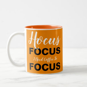 Tasse 2 Couleurs Halloween Hocus Focus, J'Ai Besoin De Café Pour Me