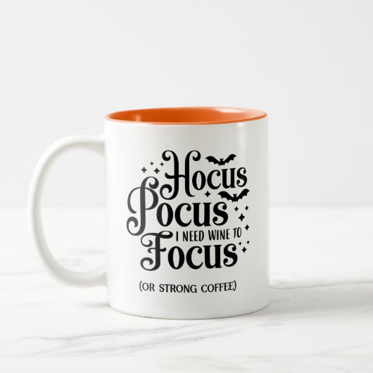 Tasse 2 Couleurs Halloween Hocus Pocus (Gauche)