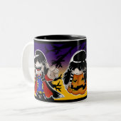 Tasse 2 Couleurs Halloween Lucy (Devant gauche)