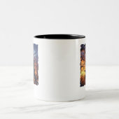 Tasse 2 Couleurs Halloween Maison hantée avec chat! (Centre)