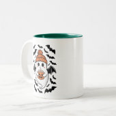Tasse 2 Couleurs Halloween mignon Fantôme automne Éffrayante saison (Devant gauche)