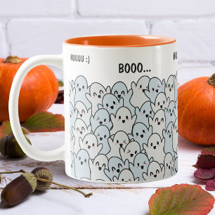 Tasse 2 Couleurs Halloween Motif Happy Faim personnalisé