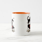 Tasse 2 Couleurs Halloween noir et orange rétroci (Centre)