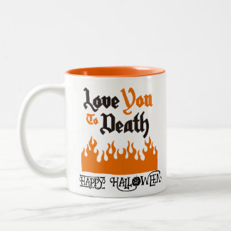 Tasse 2 Couleurs Halloween Personnalisé Whimsical Funny Moderne Ora