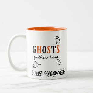 Tasse 2 Couleurs Halloween Personnalisé Whimsical Funny Moderne Ora