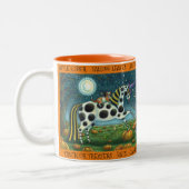 TASSE 2 COULEURS HALLOWEEN PONY ET CHAT CHAT CHAT CHEVAL (Gauche)