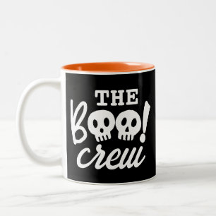 Tasse 2 Couleurs Halloween Simple Le Crâne Éffrayant De L'Équipage