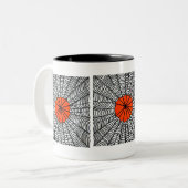 Tasse 2 Couleurs Halloween Spider Web (Devant gauche)