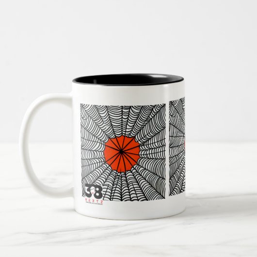 Tasse 2 Couleurs Halloween Spider Web (Gauche)