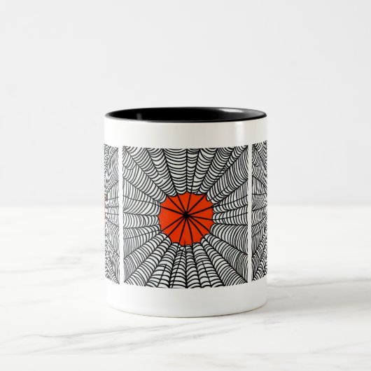 Tasse 2 Couleurs Halloween Spider Web (Centre)