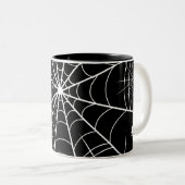 Tasse 2 Couleurs Halloween Spider Web (Devant droit)