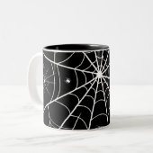 Tasse 2 Couleurs Halloween Spider Web (Devant gauche)