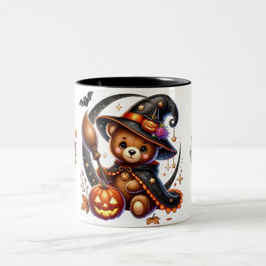 Tasse 2 Couleurs Halloween Teddy Bear Assistant Vacances (Centre)