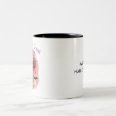 Tasse 2 Couleurs Halloween Tricoter ou traiter les côtelettes de gâ (Centre)