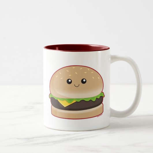 Tasse 2 Couleurs Hamburger (Droit)