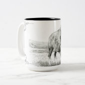 Tasse 2 Couleurs Hamilton ~ Bison américain (Devant gauche)