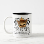 Tasse 2 Couleurs Hamlet "parlent le discours… " (Gauche)