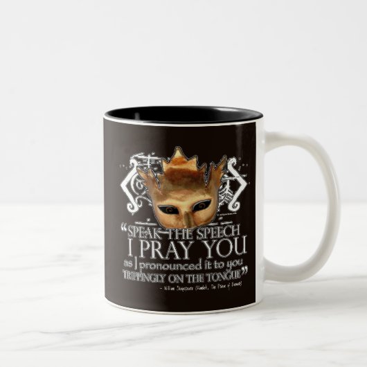 Tasse 2 Couleurs Hamlet "Parlez le discours..." (Droit)