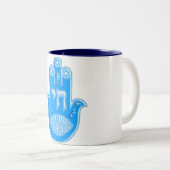 Tasse 2 Couleurs Hamsa (Devant droit)