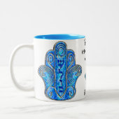 Tasse 2 Couleurs Hamsa pacifique (Mug) (Gauche)